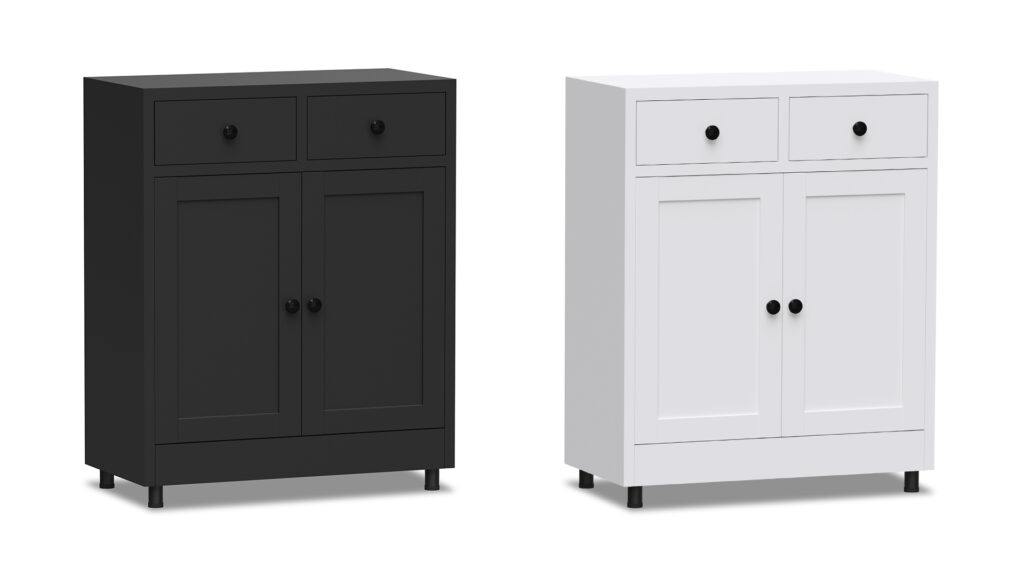 Metal Storage Cabinet with 2 Drawers
